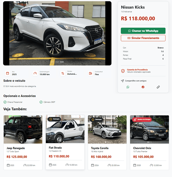Gestão de Vendas de Carros